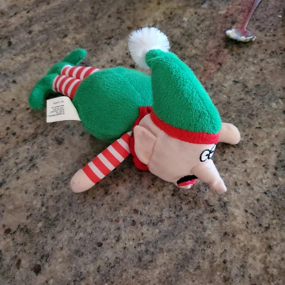 Bundle of 3 Dog Chew Squeak Toys‎ Red and Green
